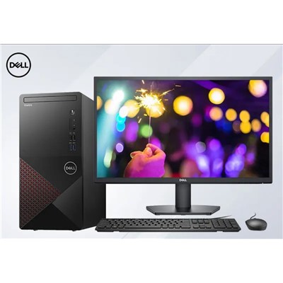 戴爾（DELL）成就3890第11代i5處理器商務辦公臺式機 21.5顯示器 有線鍵盤有線鼠標8G內存 1T+128G固態   全國聯保3年
